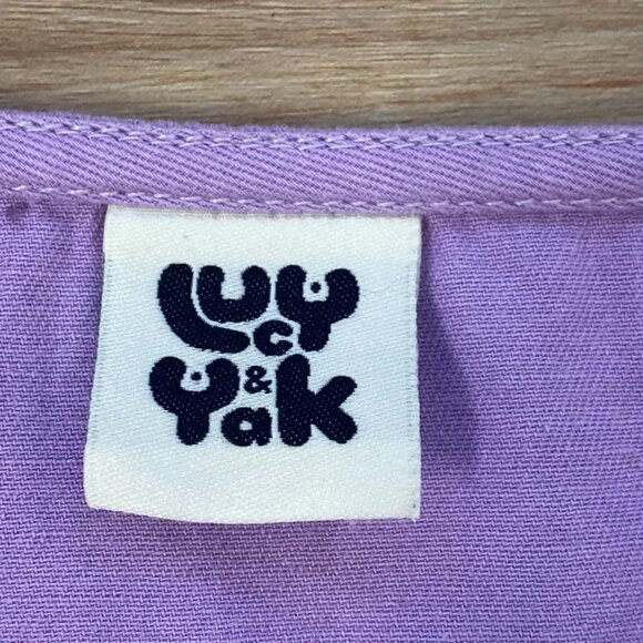 Lucy & Yak Women's Purple Organic Cotton Juni Jumpsuit Size XS - Picture 7 of 8